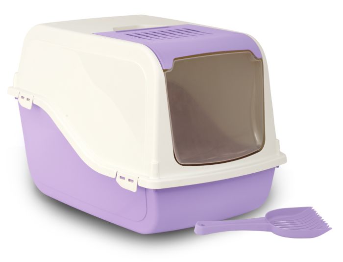 Bergamo Ariel Covered Litter Pan - Lilac