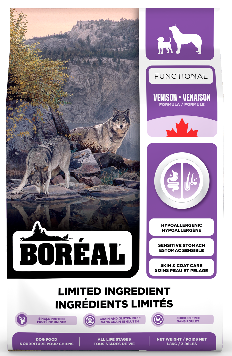 Boreal Functional LID Venison 1.8kg (special order)