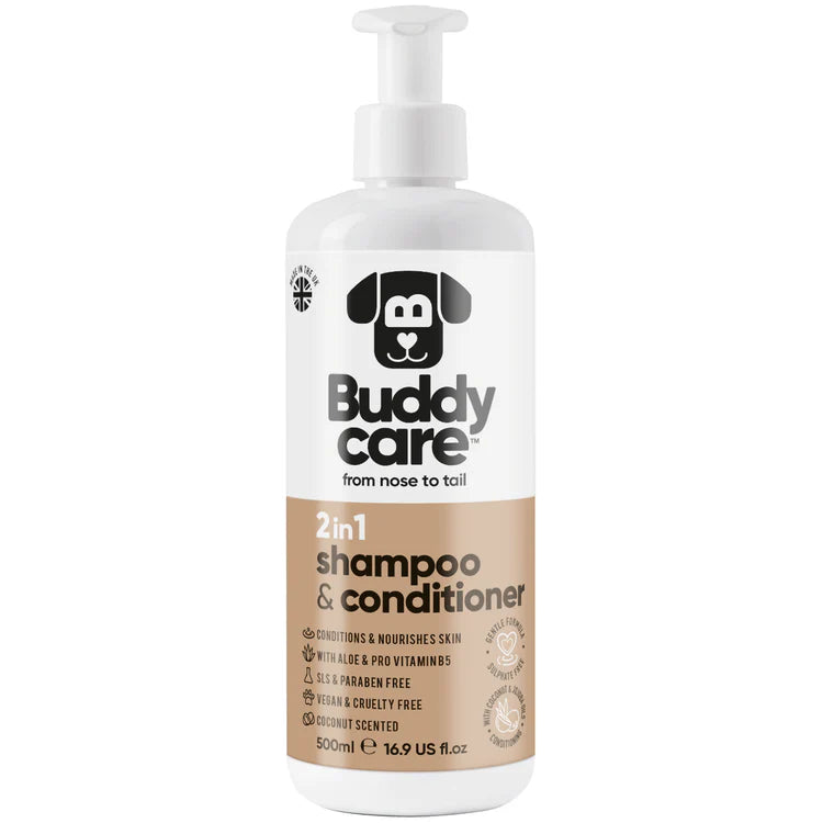 Buddycare 2 in 1 Shampoo & Conditioner 500 ml