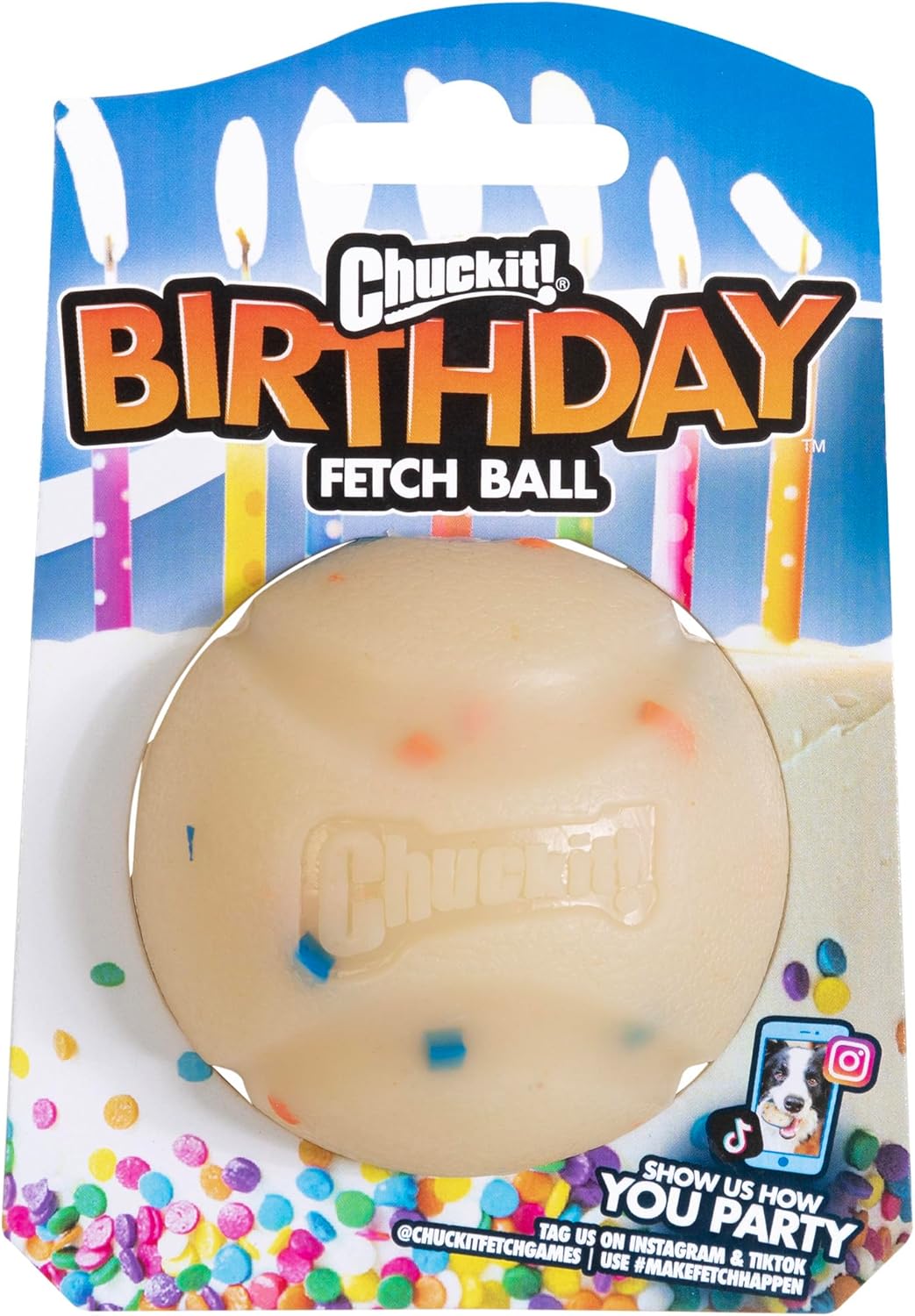 Chuckit! Medium Birthday Fetch Ball