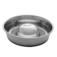 Dogit Stainless Steel Non-Skid Slow Feed Dog Bowl - 1.7 L