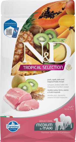 Farmina N&D Tropical Medium/Maxi - Pork & Fruits 10kg