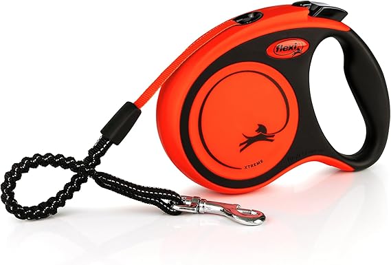 Flexi Xtreme 5 Meter Tape Leash - Orange Small