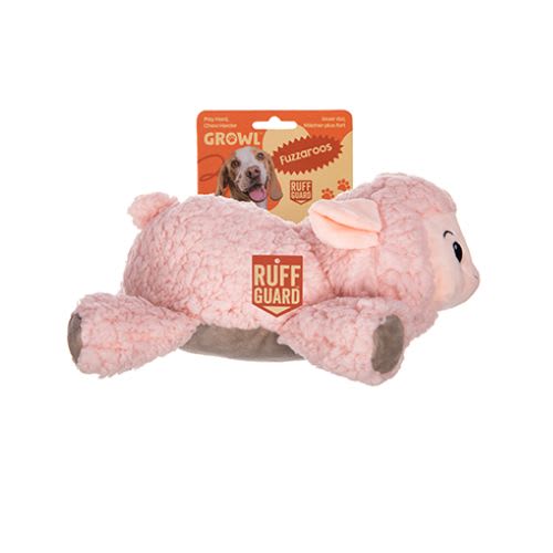 Growl Fuzzaroos Lolly The Lamb Dog Toy