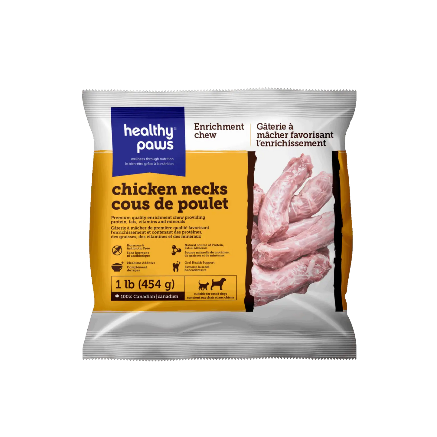 Healthy Paws Chicken Necks 1lb