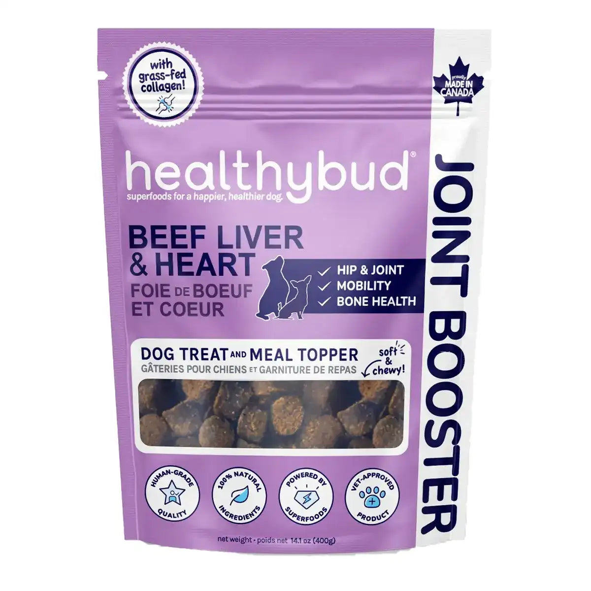 Healthybud Joint Booster Treats Beef Liver & Heart 130g