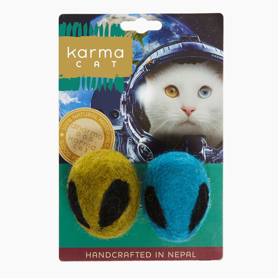 Dharma Karma Cat Alien Heads
