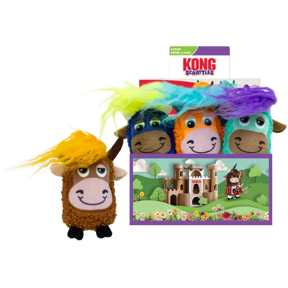 Kong for Cats Scrattles Highland Cow