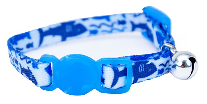 Li'l Pals Cat Collar 8" Blue Shark