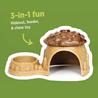 Living World Acorn House Hideout with Dish Brown