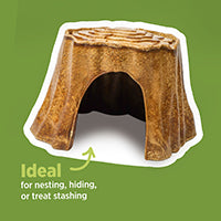 Living World Stump Hideout Brown