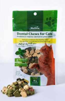 Mellow Premium Cat Dental Chews Catnip & Milk 40g