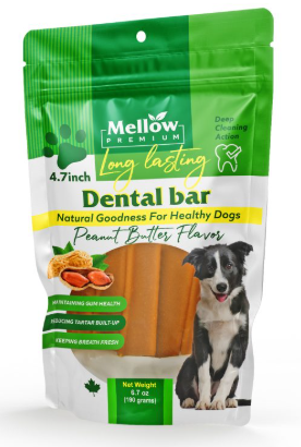 Mellow Premium Dental Bar Peanut Butter 190g