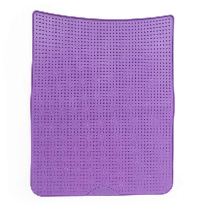 Messy Cats Silicone Litter Mat - Purple