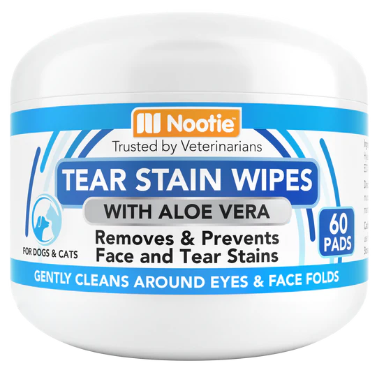 Nootie Tear Stain Wipes 60 pads