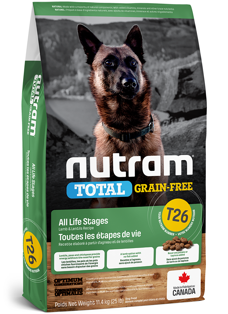 Nutram T26 Adult Lamb & Lentils 11.4kg (special order)