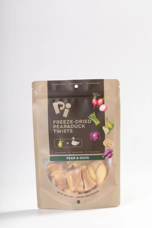 PI Pet Food - Pear & Duck Twists 42g