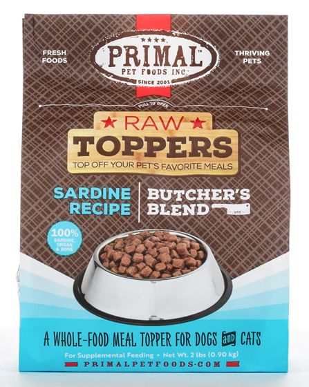 Primal Butcher's Blend Topper - Sardine 2lb