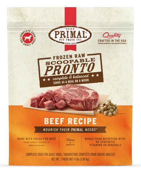 Primal Pronto Raw - Beef 4lb