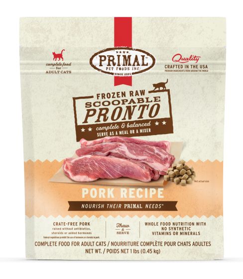 Primal Pronto for Cats - Pork 1lb