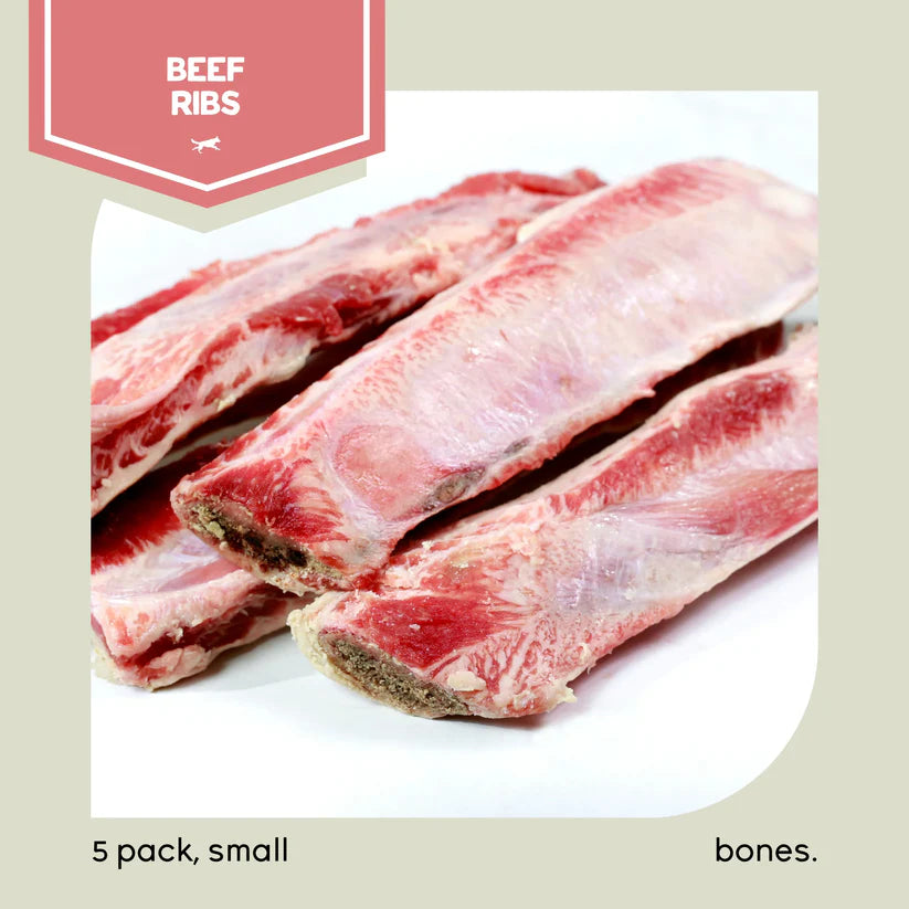 Raw Performance Beef Rib Bone 5pk