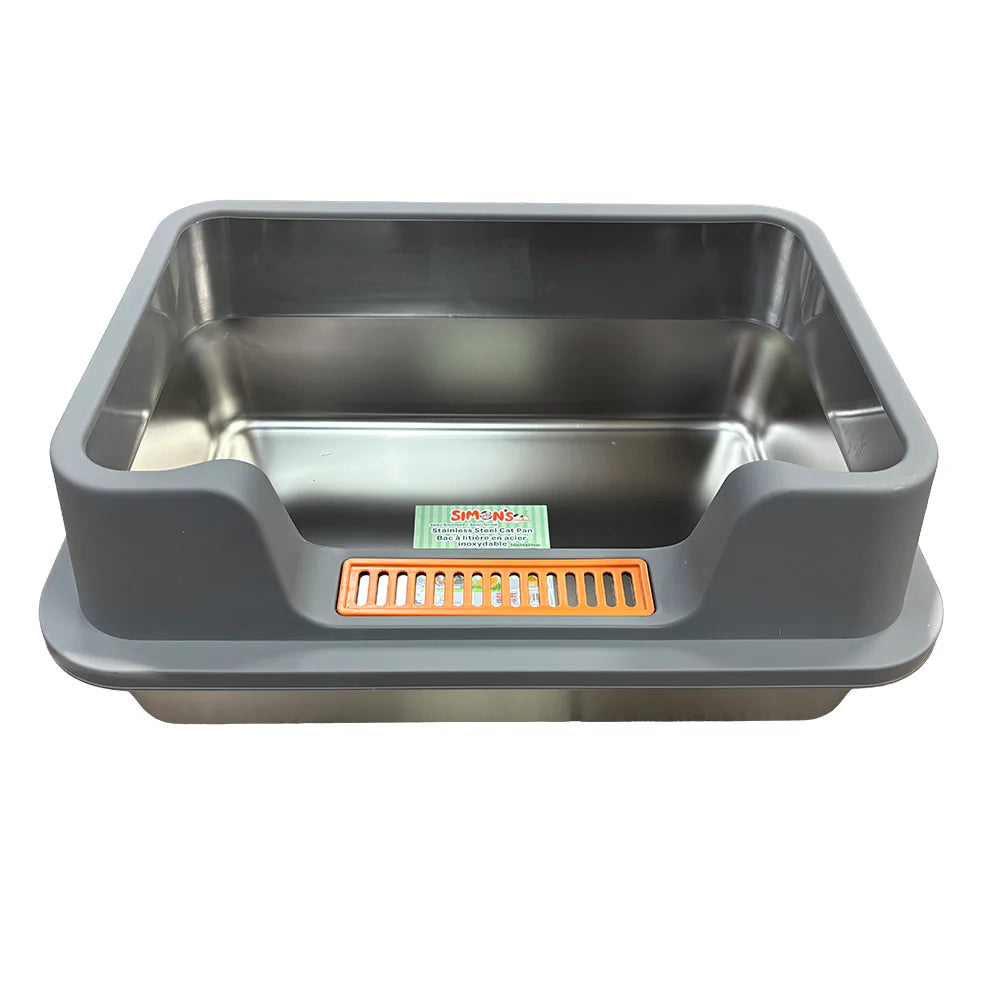 Simons Medium Stainless Cat Litter Pan