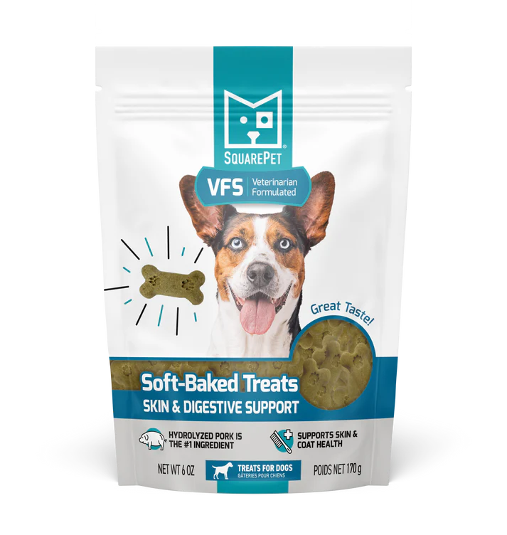 Square Pet Skin & Digestive Support Treats 170g