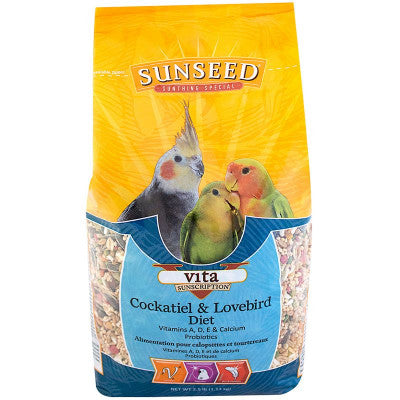 Sunseed Cockatiel & Lovebird Food 2.5 lb