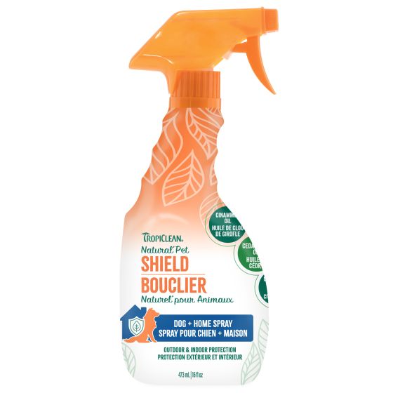TropiClean Natural Pet Shield Dog & Home Spray 473 ml