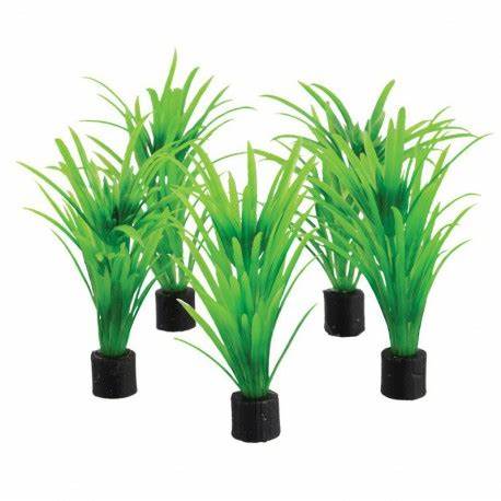 Underwater Treasures 5pk Mini Plant Green Grass