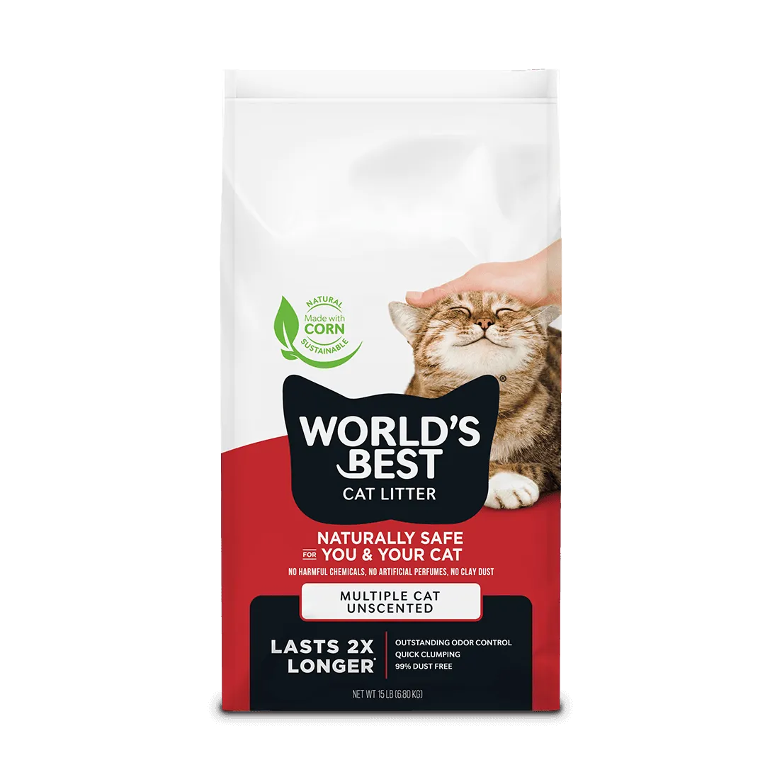 World's Best Cat Litter Multi-Cat Unscented 14lb