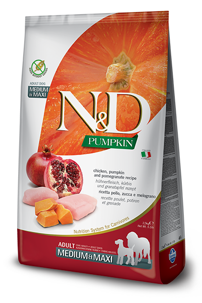 Farmina N&D Medium/Maxi - Chicken & Pomegranate 5.5lb