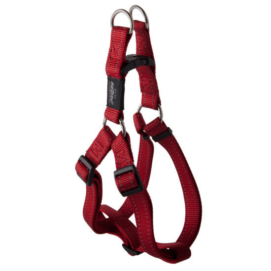 ROGZ STEP-IN HARNESS X-LARGE RED REFLECTIVE