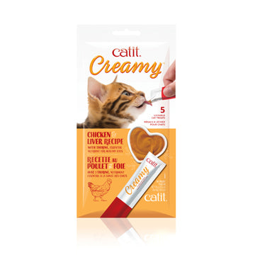Catit Creamy Lickable Treat - Chicken 5pk