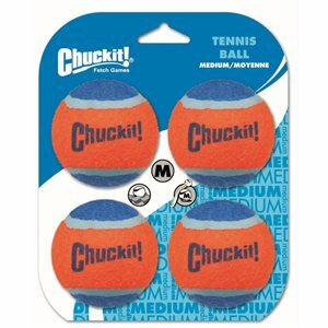 Chuckit! Tennis Ball Medium 4pk