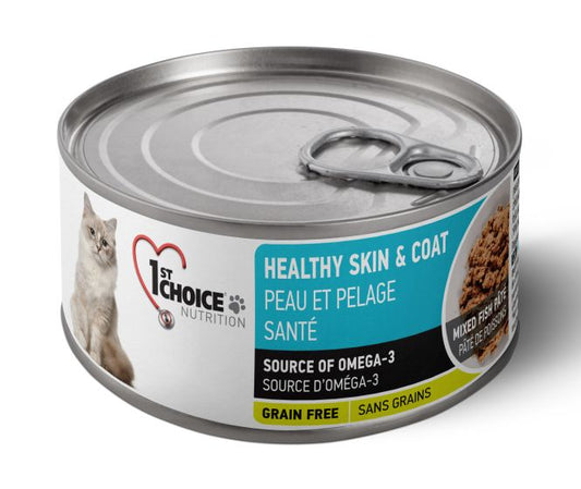 1st Choice for Cats - Skin & Coat Salmon Pate 156g