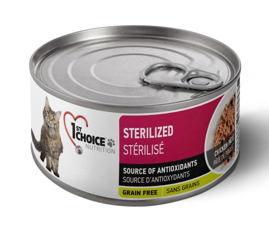 1st Choice for Cats - Adult Sterilized Pate 156g