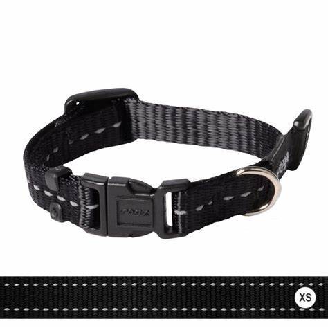 Rogz Classic Collar - Black X-Small