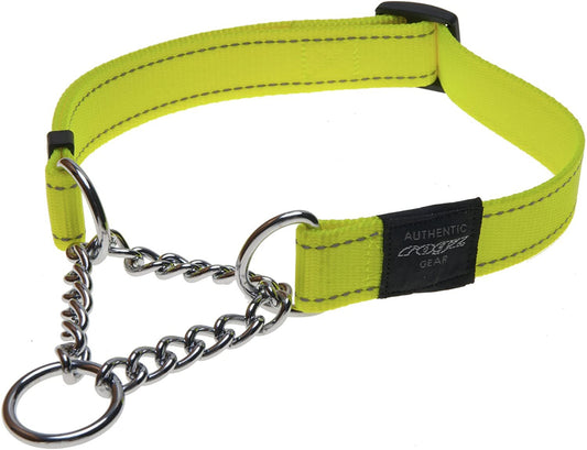 Rogz Half-Check Collar - Dayglo Medium