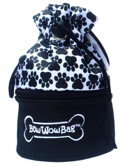 Bow Wow Bag, Standard, White w/Paw