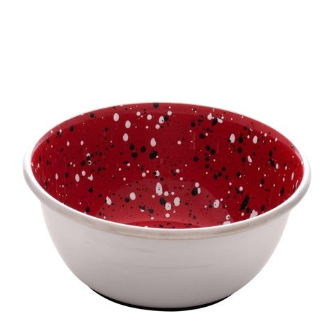 Dogit Stainless Steel Dish - Red Speckle 500ml