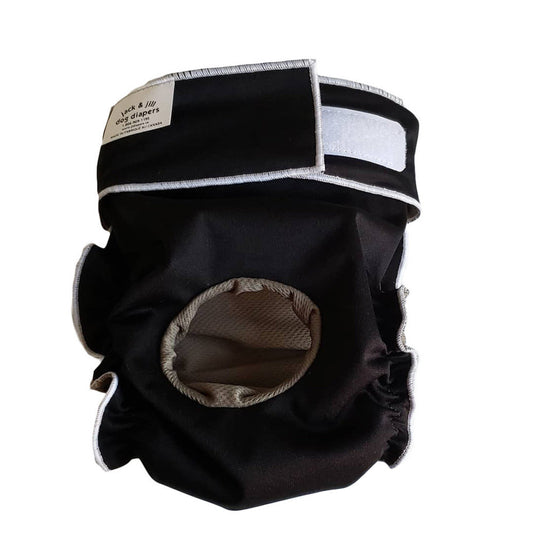 J&J Dog Diaper - X-Small Black