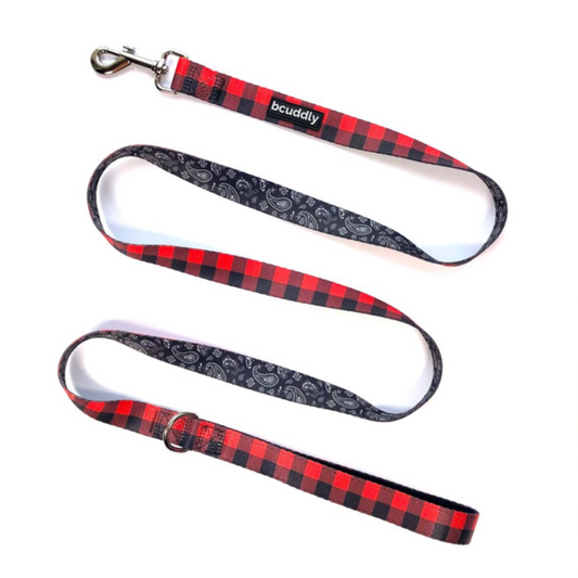 BCuddly 6ft Lead - Red Plaid