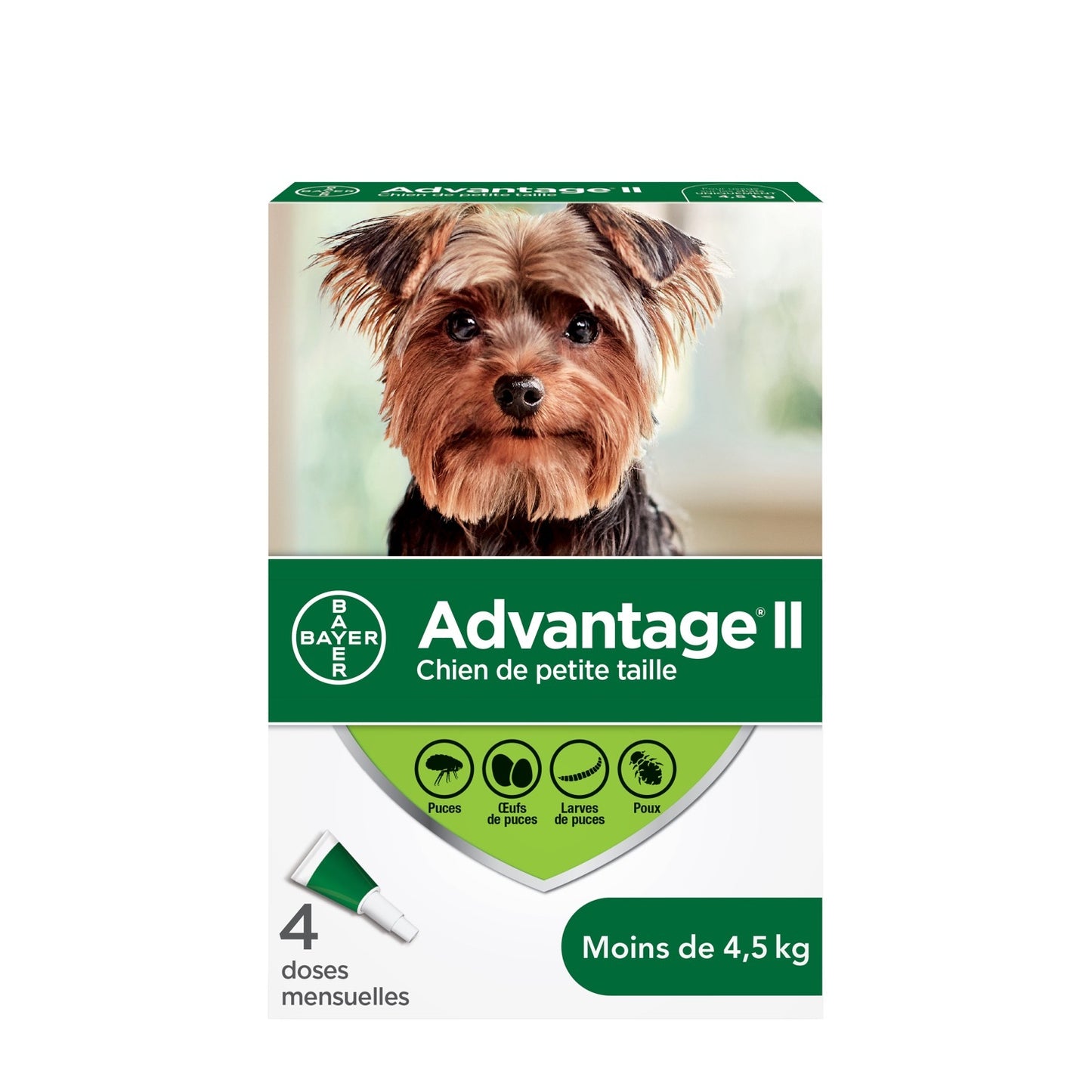 Advantage II For Dogs Under 4.5kg - 4 Dose