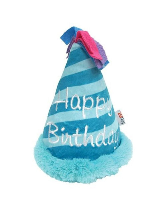 FouFou Dog - Blue Birthday Hat