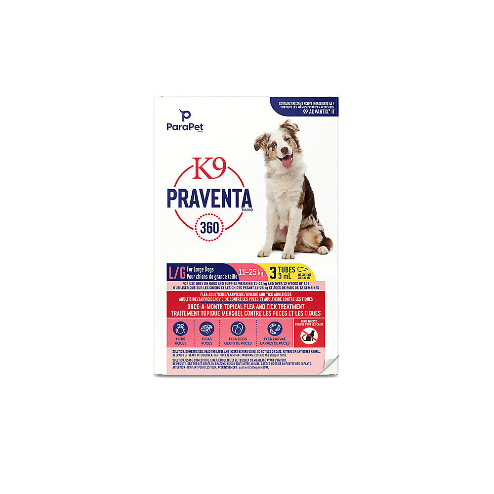 K9 Praventa 11-25kg - 3 doses