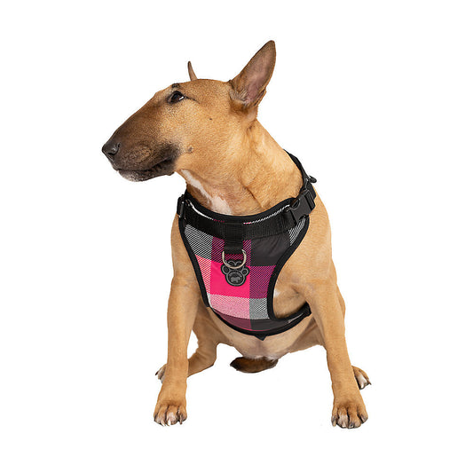 Canada Pooch Everything Harness - Pink Plaid Small