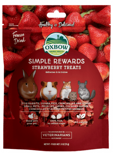 Oxbow Simple Rewards Strawberry Treats  0.5oz