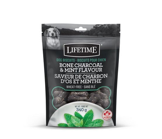 Lifetime Charcoal Mint Biscuits 340g