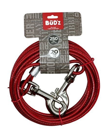 Bud'z Tie Out 20' - up to 250lbs